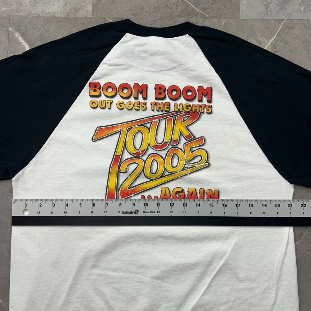 Vintage Pat Travers Tour Tee Mens Medium Raglan Band Shirt y2k Crewneck Two Tone - Picture 6 of 8